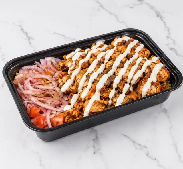 Chicken Tikka Over Rice.