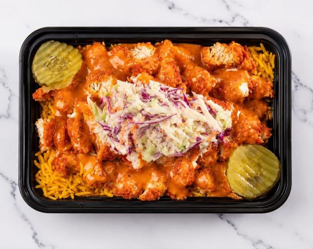 Nashville Chicken Over Rice.