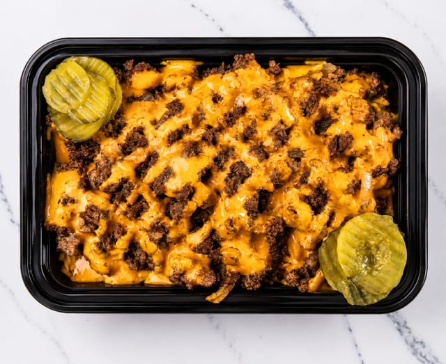 Classic Beef Over Rice.