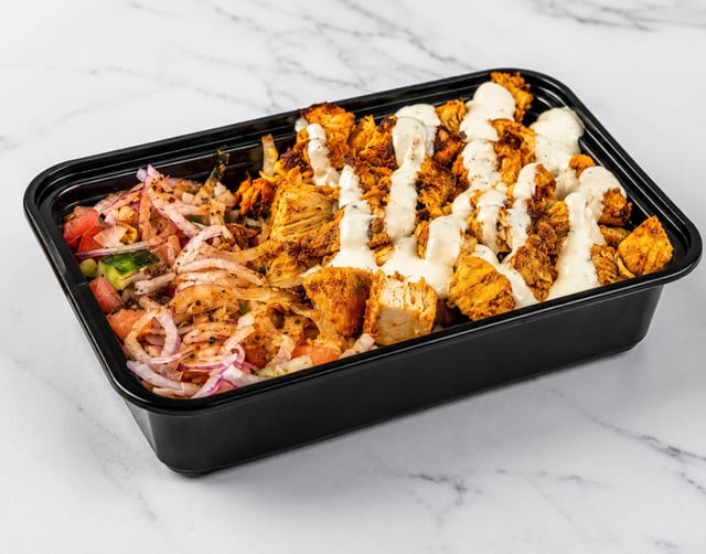 Chicken Shawarma Over Rice.