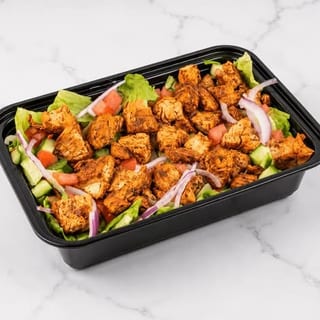 Grilled Chicken Salad Over Rice